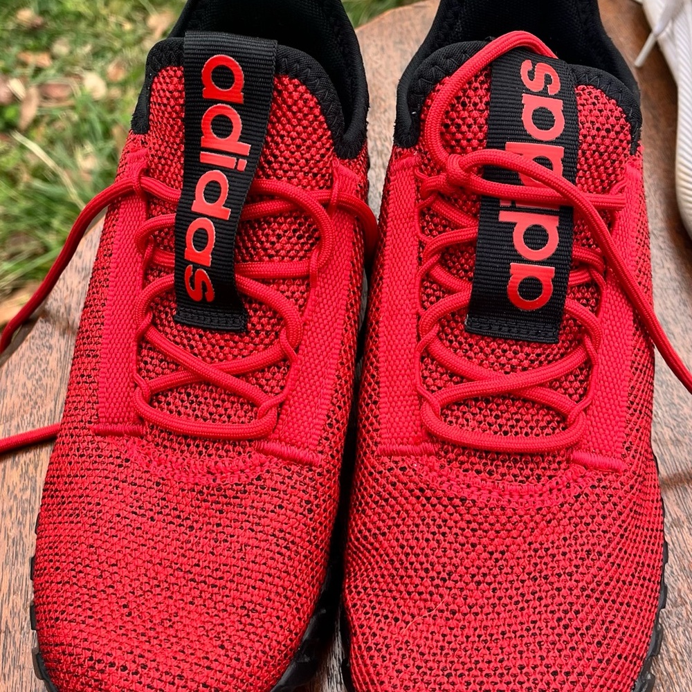 Adidas Kids Red and Black Sneakers